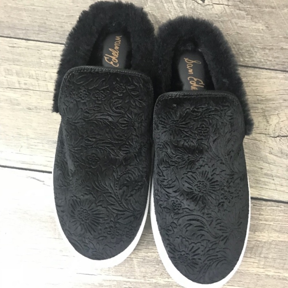 Sam Edelman fur slides